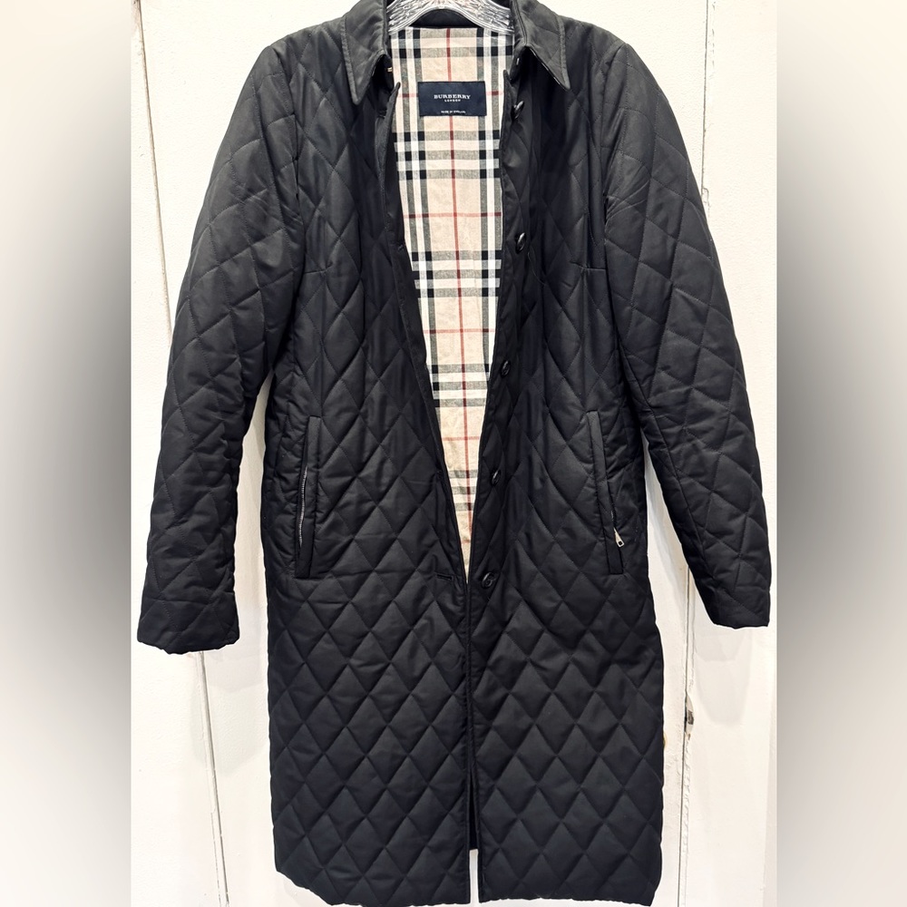 Burberry Brit Knee Length quilted jacket for women